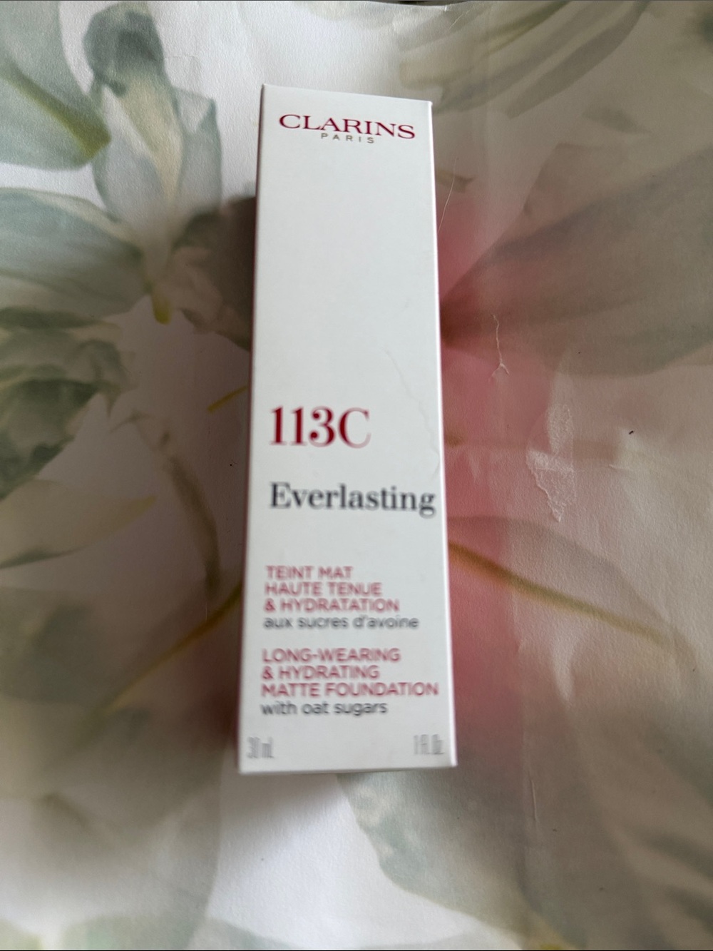 Clarins Everlasting Matte Foundation 113C NWB